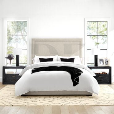 Espresso Tufted Bed