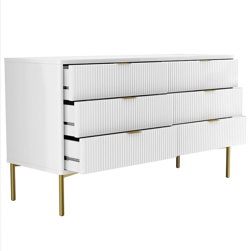 High Gloss Chest Of Drawers - Deluxe Furniture