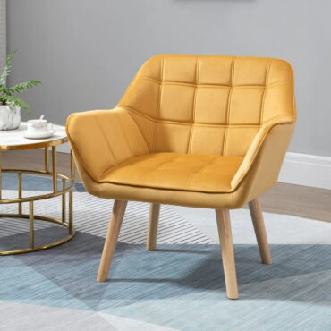 Angled Upholstered Chair
