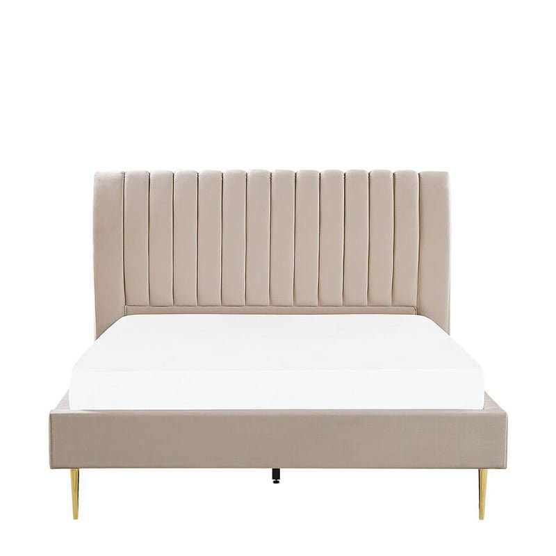 Wide Upholstered Bed - Deluxe Furniture