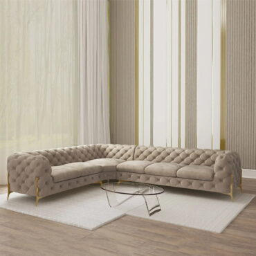 Classic Tufted Corner Sofa