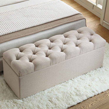 Deep Buttoned Ottoman
