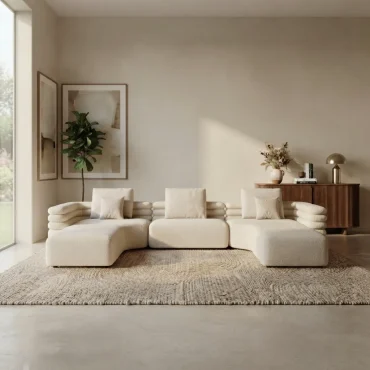 Aala Layered Panel Modular U-Shaped Sofa