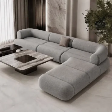 Best Custom Furniture UAE 33 Aamz Curved Deep-Seat Sectional Sofa