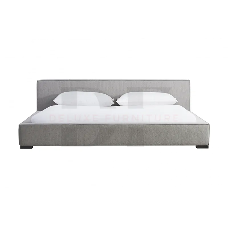 Simple Plain Headboard Low-Profile Bed 4 Simple Plain Headboard Low-Profile Bed - Image 4