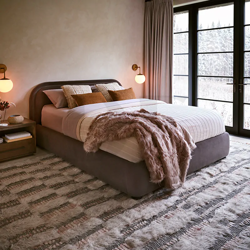 Upholstered Low Profile Platform Bed 2 Upholstered Low Profile Platform Bed - Image 2