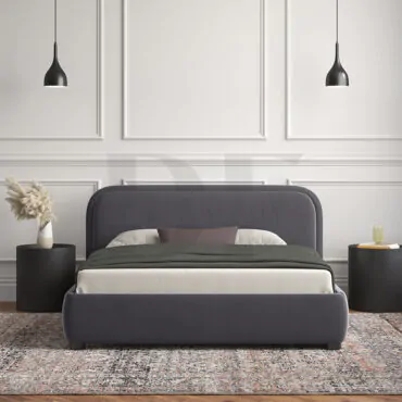 Upholstered Low Profile Platform Bed