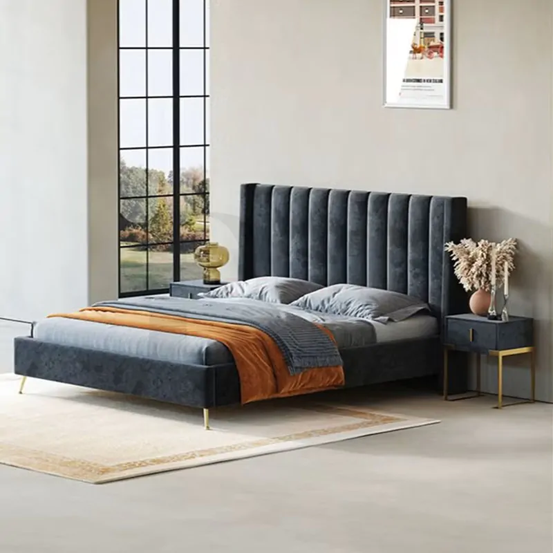 Vertical Lined Headboard Bed Frame 3 Vertical Lined Headboard Bed Frame - Image 3