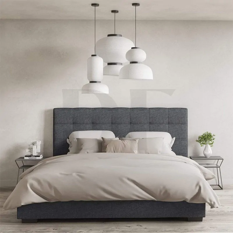 Buttoned Tufted Headboard Bed - Image 5