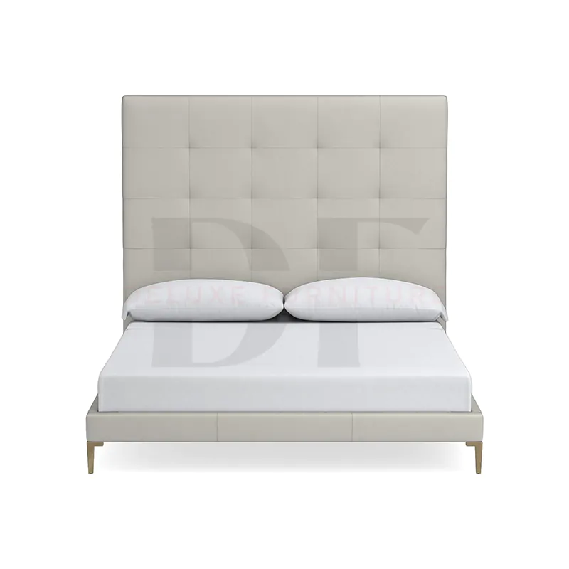 High Headboard Leather Bed 3 High Headboard Leather Bed - Image 3
