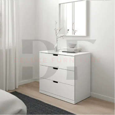 White 3 Drawer Dresser