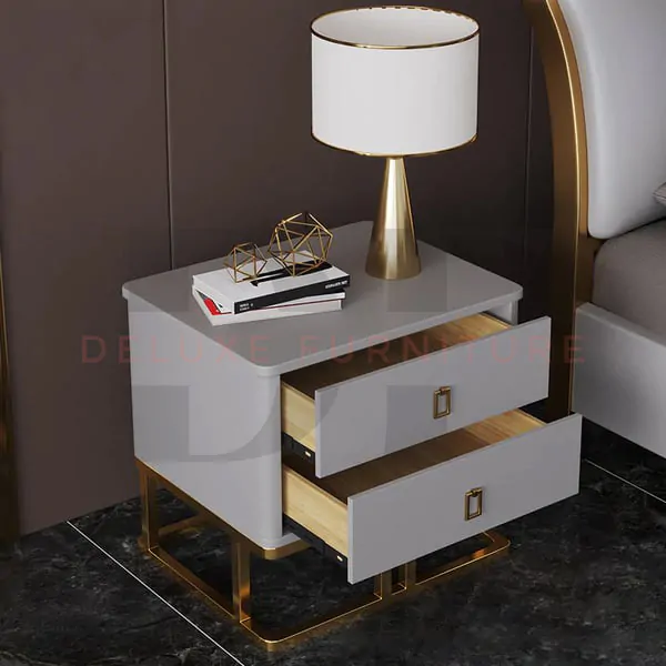 Luxury Upholstered Side Table - Image 3