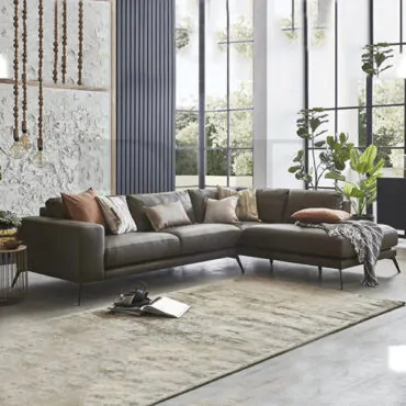 Synthetic Leather Corner Sofa
