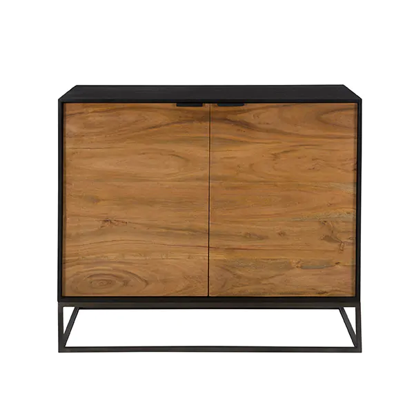 Oak 2 Door Chest Of Drawer