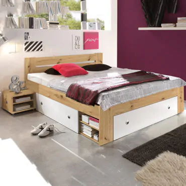 MDF Bed with Storage