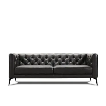 Back Tufted Leather Sofa - TWISTER