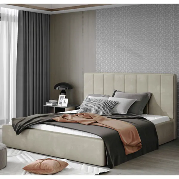 Vertical Padded Upholstered Bed