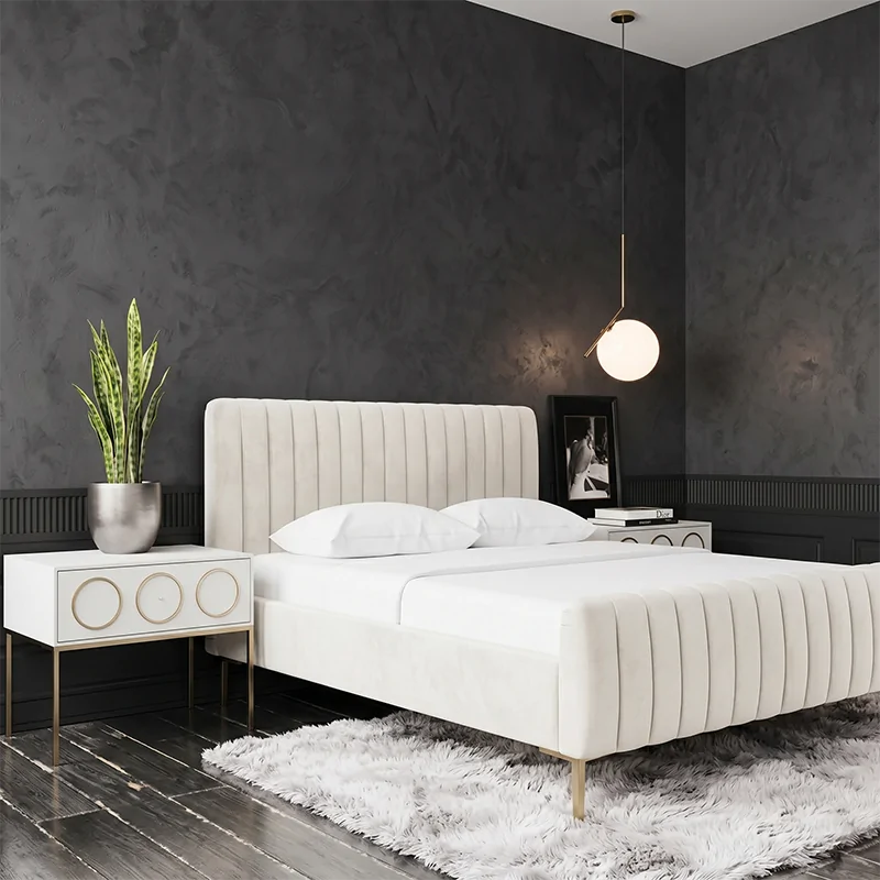 ANALIA Velvet Bed Cream 2 ANALIA Velvet Bed Cream - Image 2