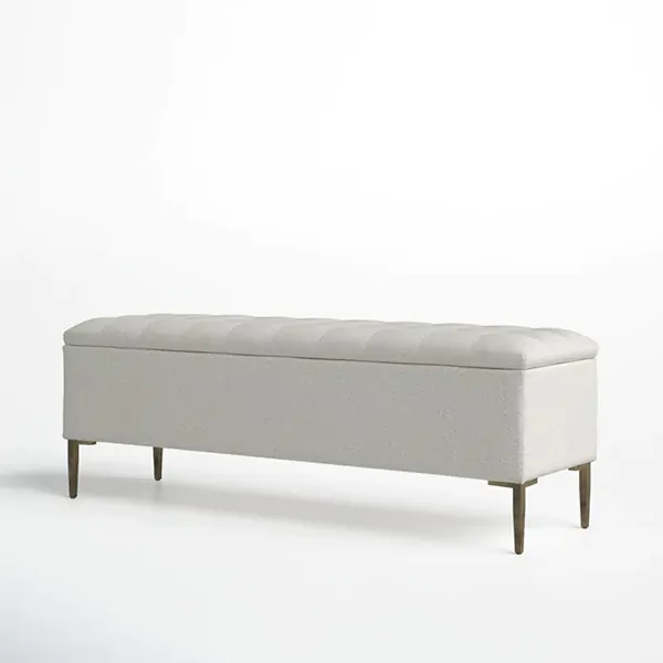 Tufted Storage Bench - Image 4