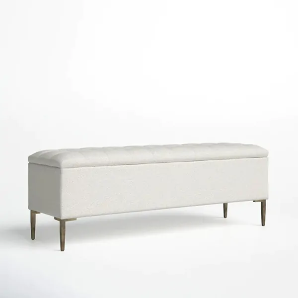 Tufted Storage Bench - Image 3