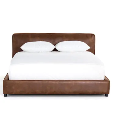 Tobacco Vintage Leather Bed