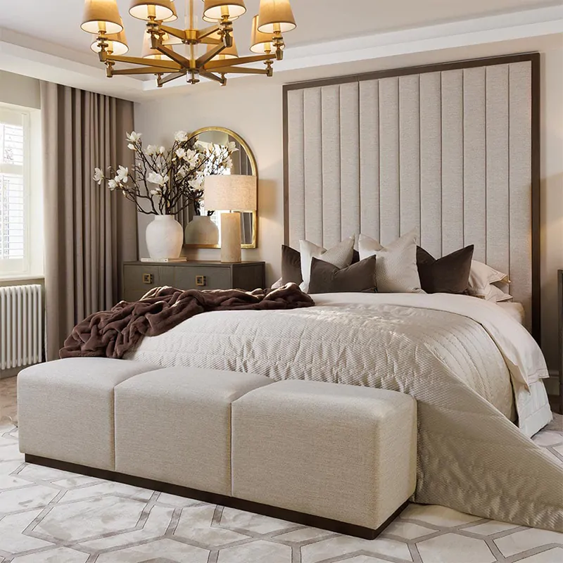 Channeled Wall Panel Bed