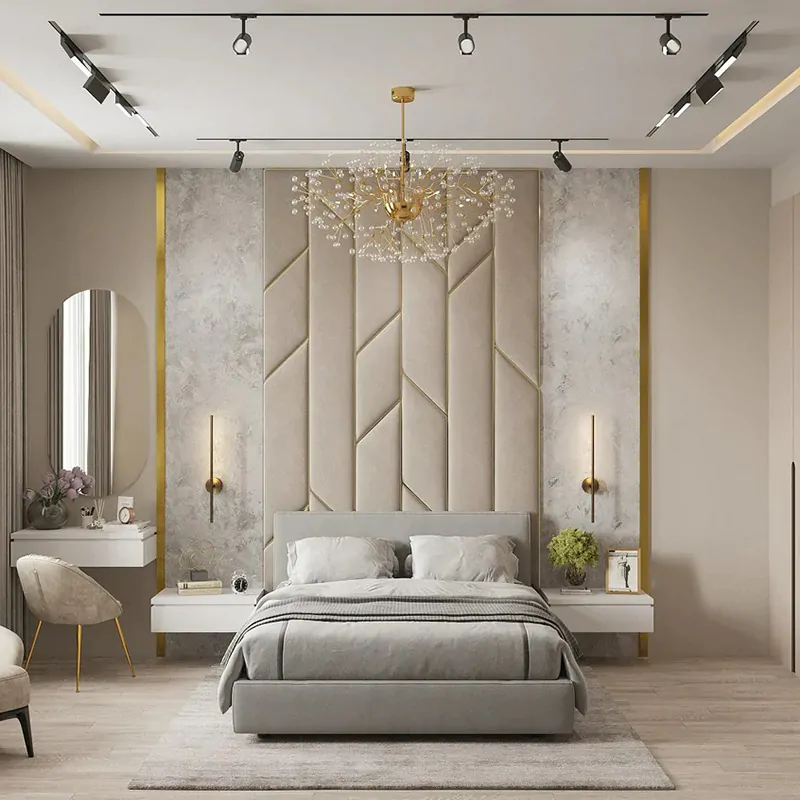 Upholstered Wall Panel Bed 1 Upholstered Wall Panel Bed