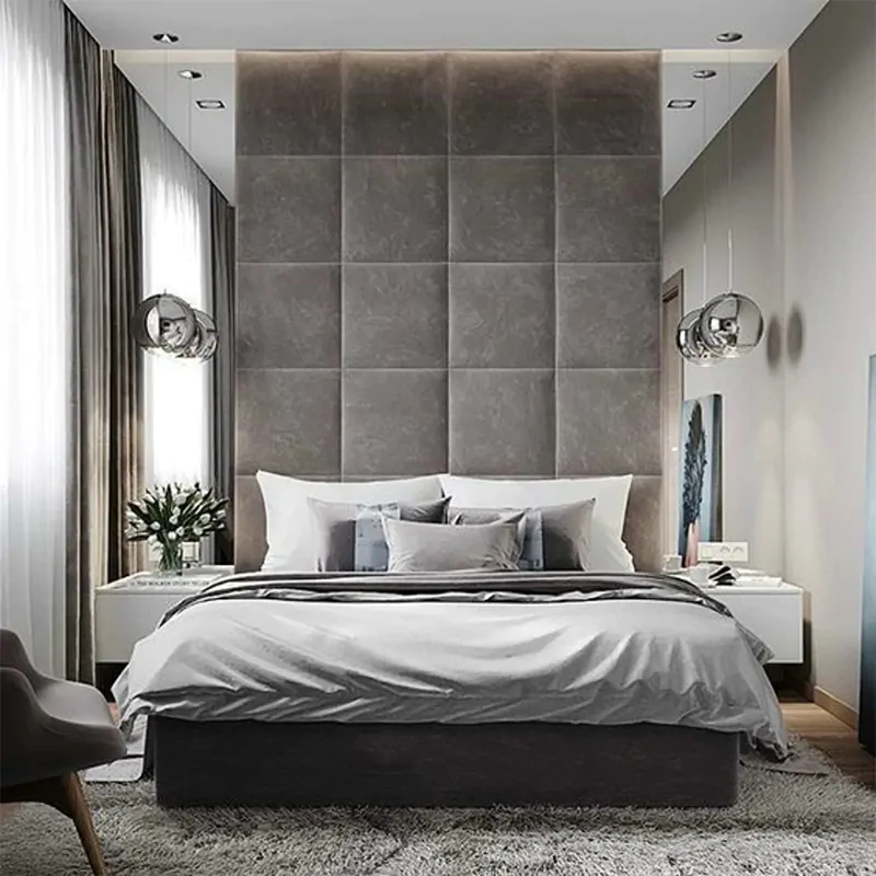 Cubic Headboard Wall Panel Bed 1 Cubic Headboard Wall Panel Bed
