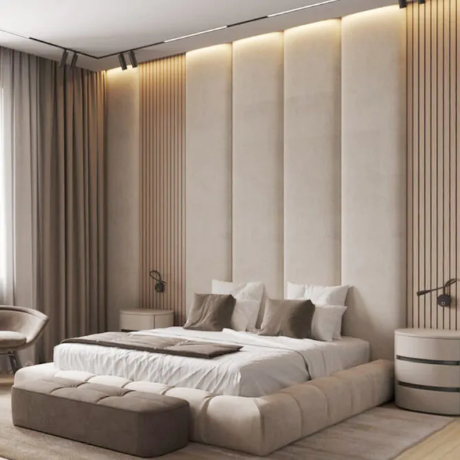 Stripped Wall Panel Bed - Image 2