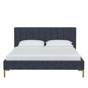 Channel Tufted Headboard Bed