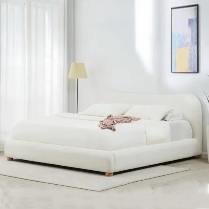 Curve Upholstered Bed