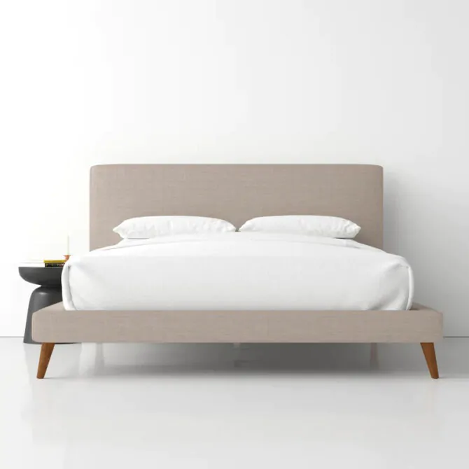 Flare Low Profile Upholstered Bed 1