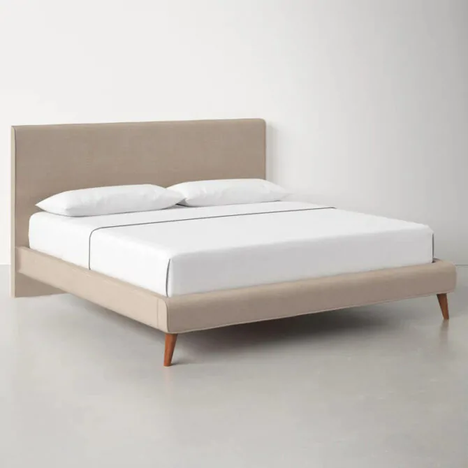 Flare Low Profile Upholstered Bed 4