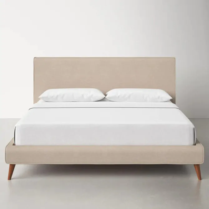 Flare Low Profile Upholstered Bed