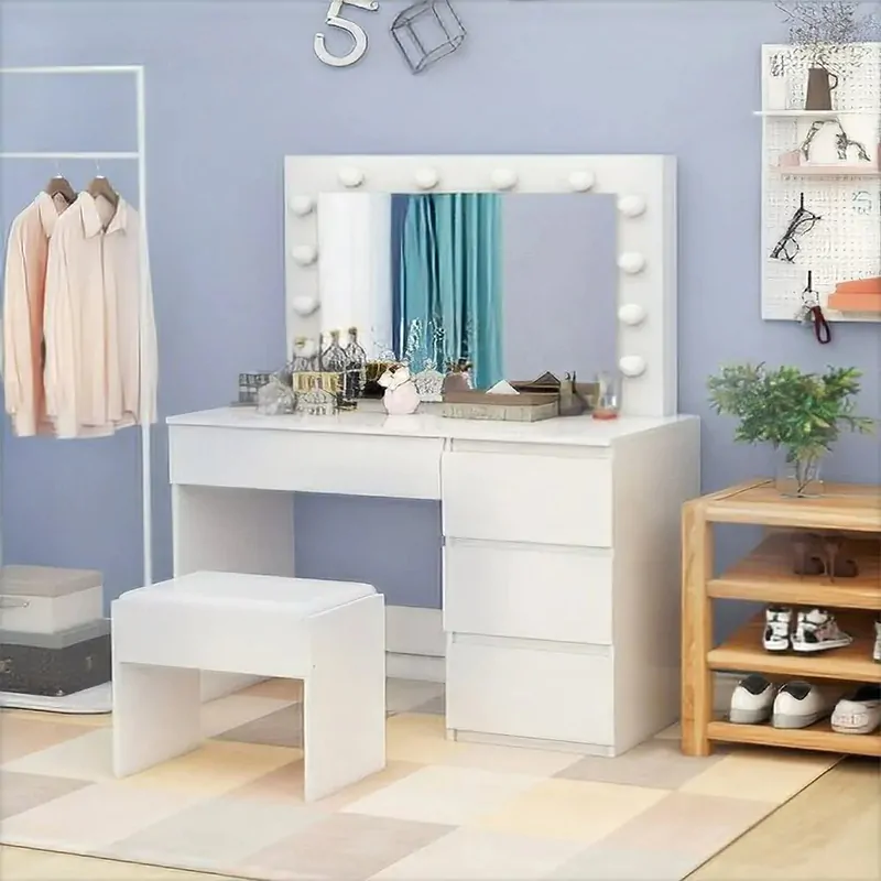 Modern Dressing Table With Mirror 1 Modern Dressing Table With Mirror