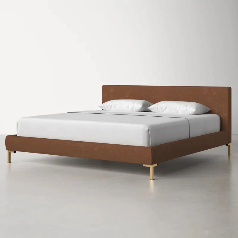 Sleek Leather Bed - Image 2