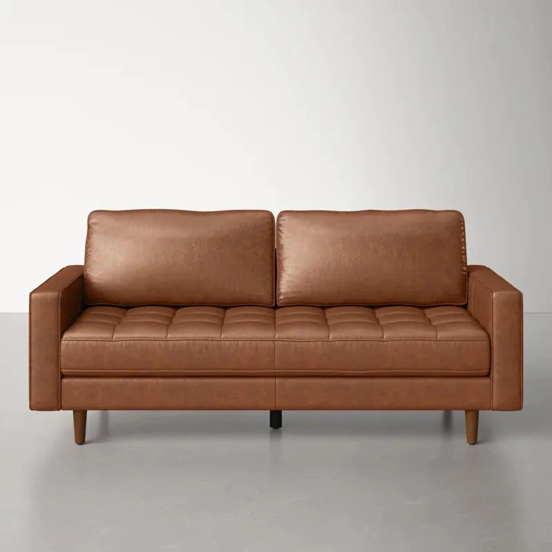 Square Leather Couch 2 Square Leather Couch - Image 2