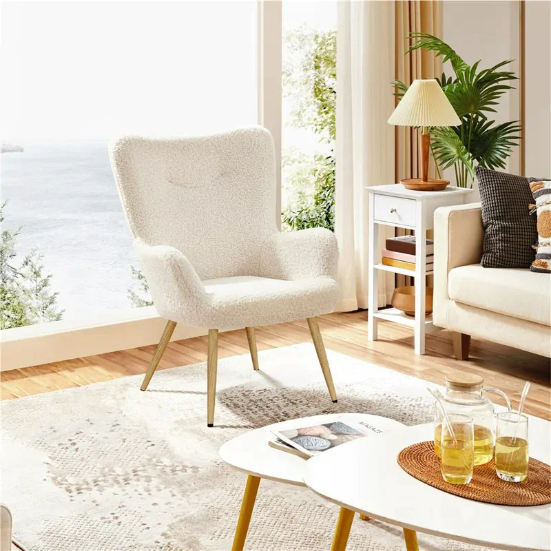 Boucle Upholstered Chair 2 Boucle Upholstered Chair - Image 2