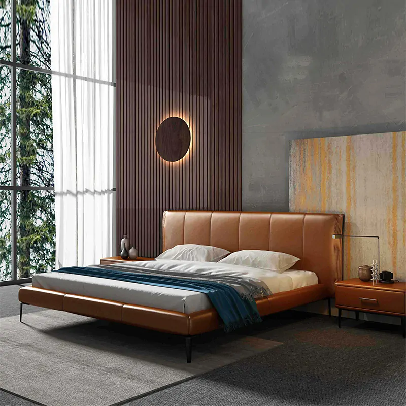California Leather Bed 1 California Leather Bed