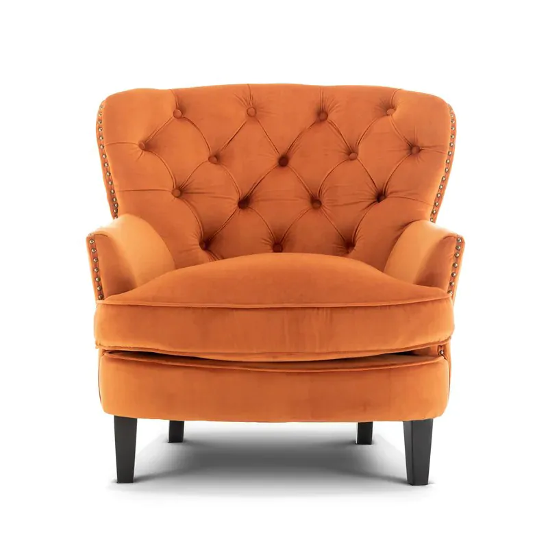 Velvet Upholstered Chair 5 Velvet Upholstered Chair - Image 5
