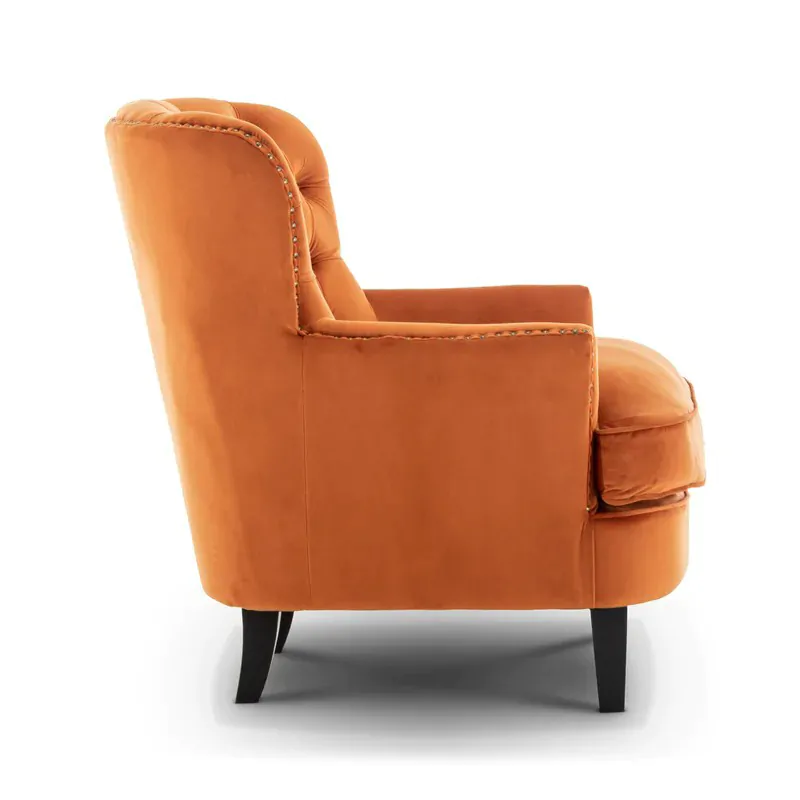 Velvet Upholstered Chair 3 Velvet Upholstered Chair - Image 3
