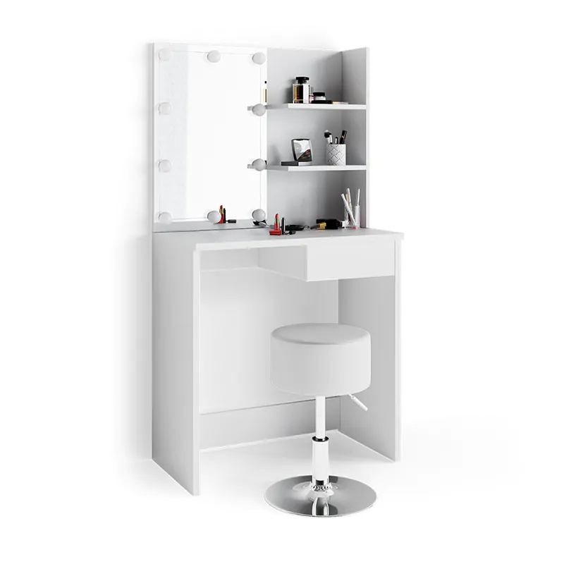 White Dresser With Light - Image 3