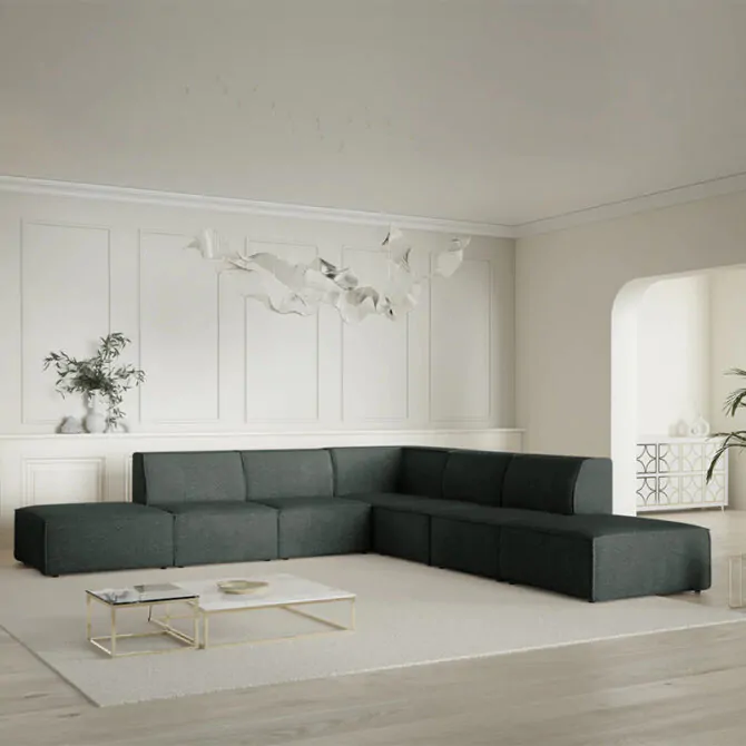 7 Piece Corner Sofa - Image 3