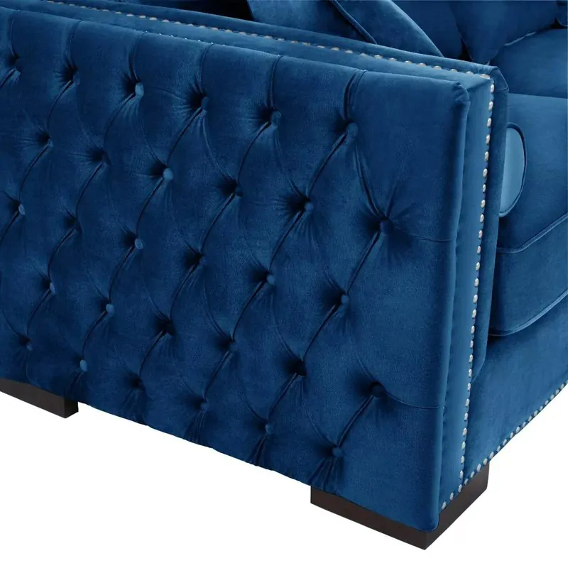 Button Tufted Sectional Sofa - Image 4