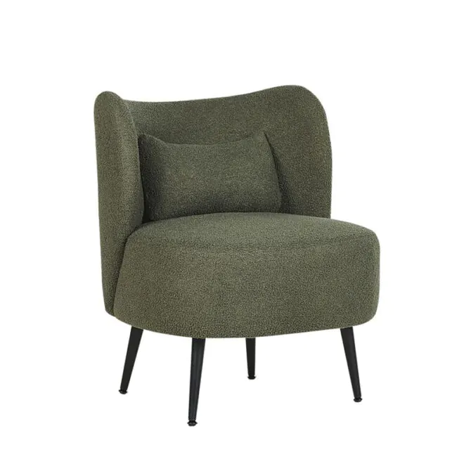 Curved backrest armchair 1