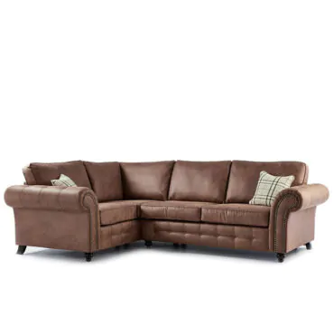 Faux Leather Corner Sofa