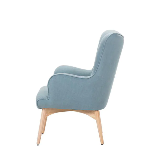 Modern Armchair with Ottoman 3