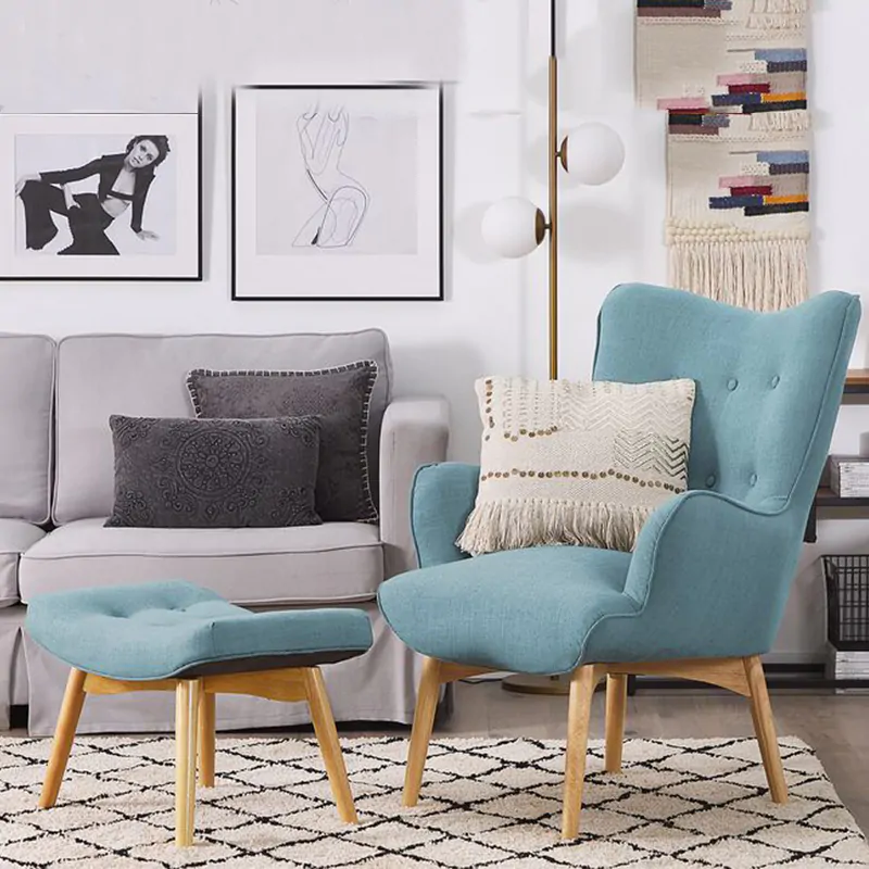 Modern Armchair With Ottoman 1 Modern Armchair With Ottoman