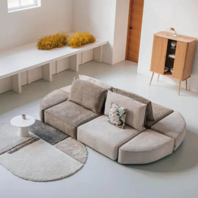 Modern Upholstered Sectional Sofa