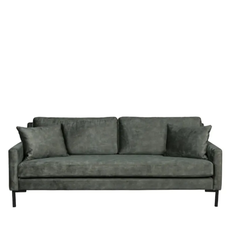 Straight Velvet Sofa 1 Straight Velvet Sofa